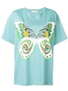 See By Chloé Butterfly Motif T-shirt - Blue