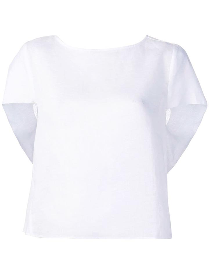 Emporio Armani Round Neck Blouse - White