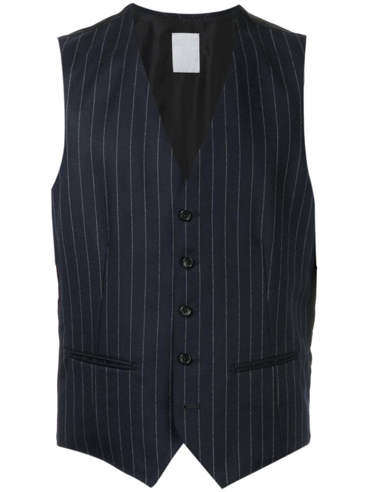Estnation Striped Waistcoat - Blue