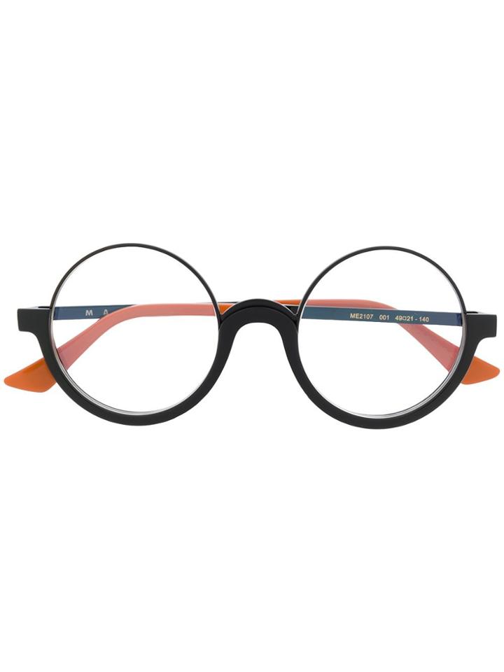 Marni Eyewear Round Framed Glasses - Black