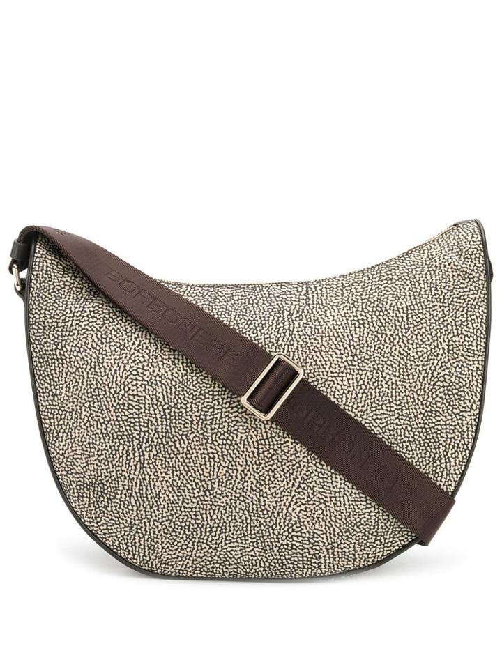 Thomas Tait Printed Saddle Shoulder Bag - Brown