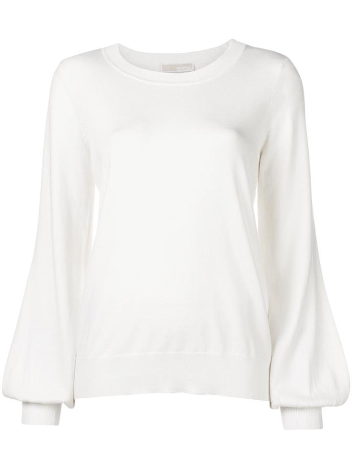 Michael Michael Kors Bishops Sleeve Jumper - White