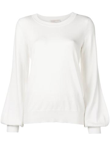 Michael Michael Kors Bishops Sleeve Jumper - White