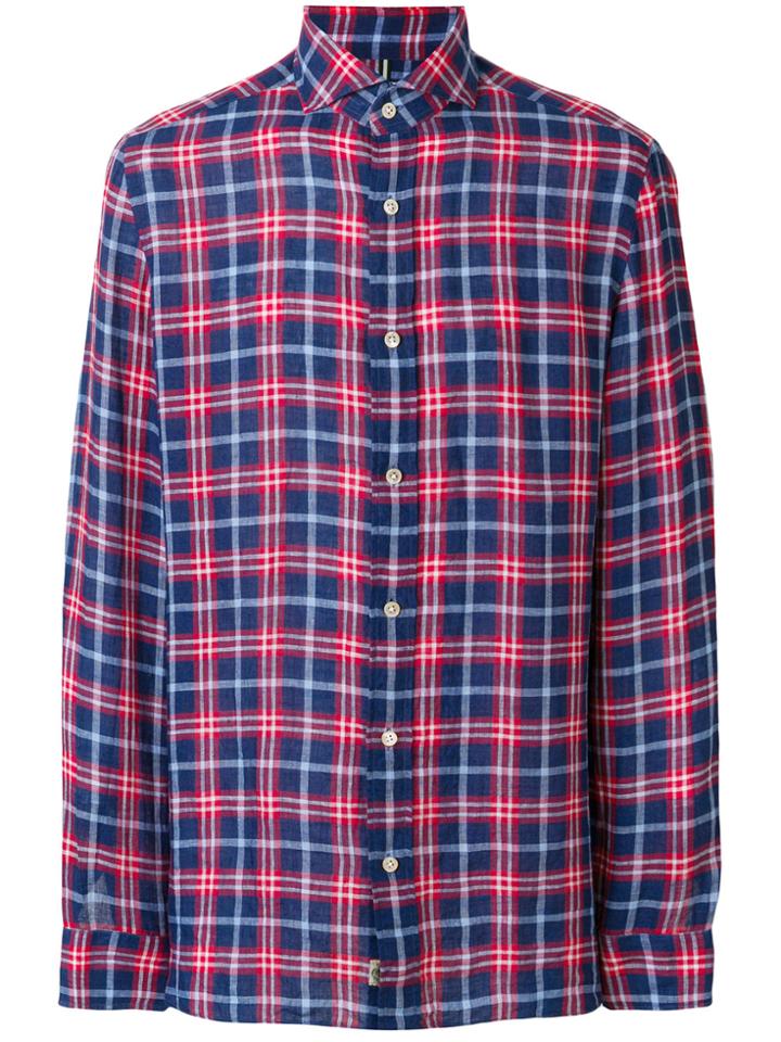 Luigi Borrelli Checked Shirt - Blue