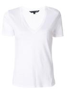 Veronica Beard V-neck Shortsleeved T-shirt - White