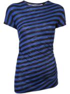 Proenza Schouler Stripe Twisted T-shirt - Blue