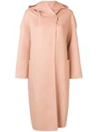 Max Mara Hooded Shawl Collar Coat - Neutrals