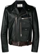 Acne Studios Belted Leather Jacket - Black
