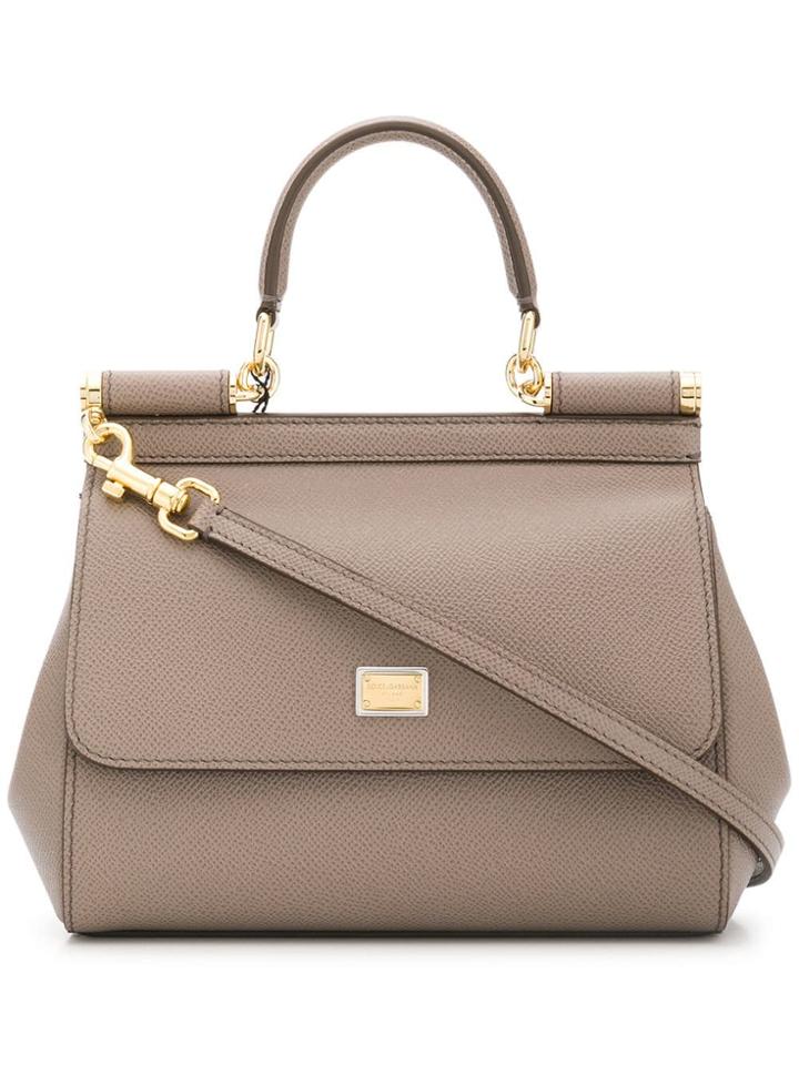 Dolce & Gabbana Small Sicily Tote Bag - Grey