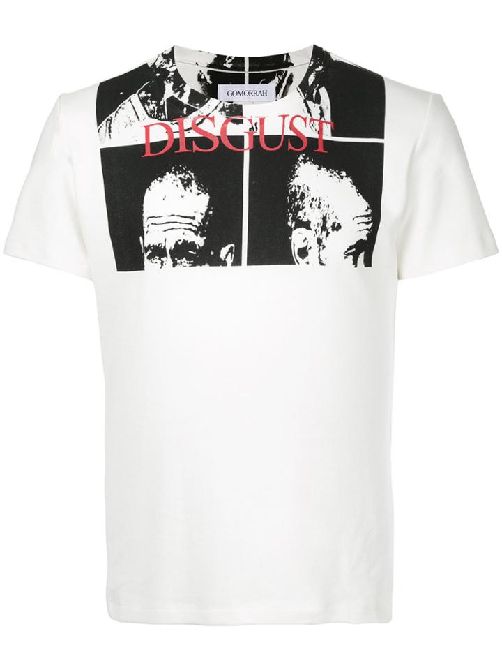 Gomorrah Disgust Printed T-shirt - White