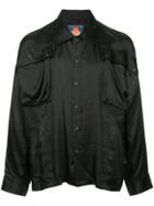 Black Means Snap Fastening Shirt