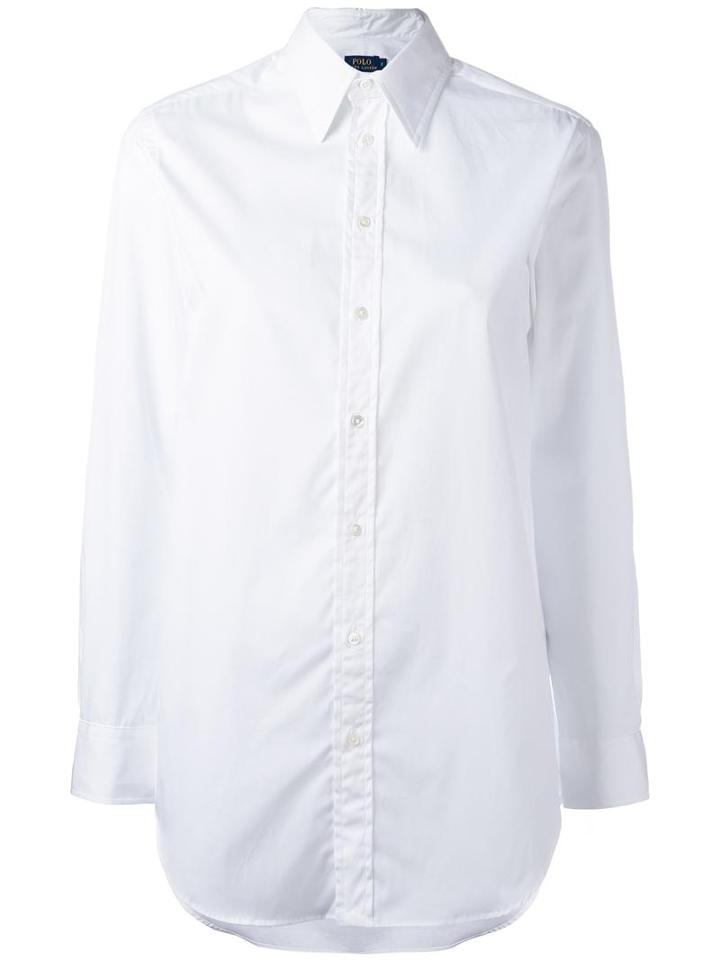Polo Ralph Lauren Plain Shirt, Women's, Size: 6, White, Cotton