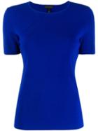 Escada Short-sleeved Knitted Top - Blue