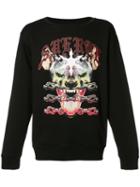 Marcelo Burlon County Of Milan Printed Sweatshirt, Men's, Size: Medium, Black, Cotton
