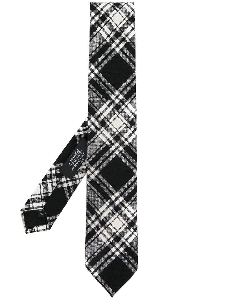 Nicky Racka Plaid Tie - Black