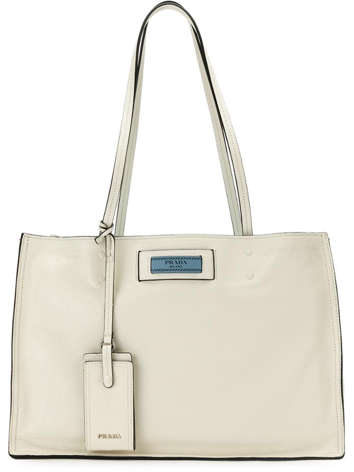 Prada Etiquette Tote Bag - White