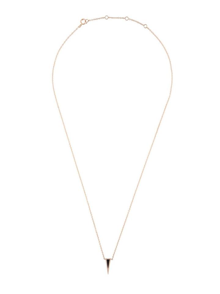 Ef Collection Triangle Necklace, Women's, Black