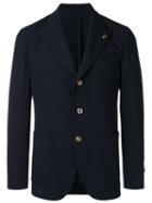 Gabriele Pasini - Three Button Jacket - Men - Linen/flax/polyamide/spandex/elastane/viscose - 50, Black, Linen/flax/polyamide/spandex/elastane/viscose