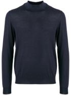 Giorgio Armani Slim-fit Cashmere Turtleneck Sweater - Blue