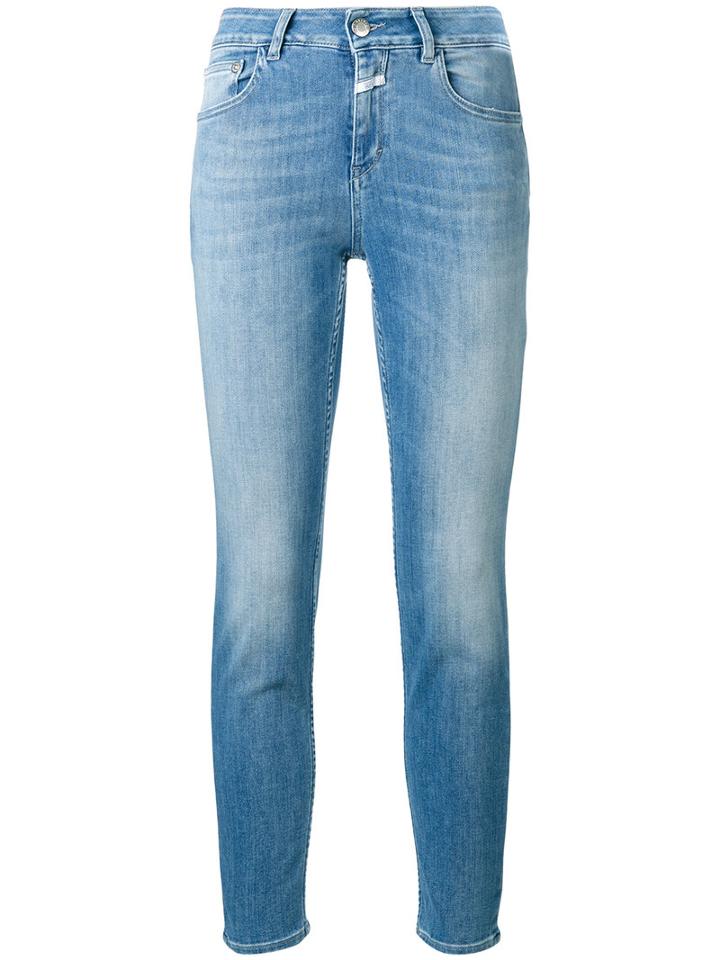Closed Skinny Jeans, Women's, Size: 26, Blue, Cotton/spandex/elastane