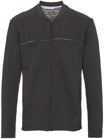Lot78 Structured Bomber Jacket - Black