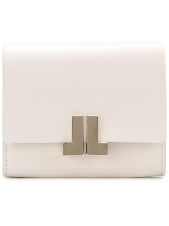 Lanvin Foldover Card Holder - Nude & Neutrals