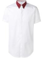 Dsquared2 Tartan Collar Shirt, Size: 54, White, Cotton