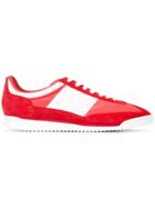 Maison Margiela Panelled Lace-up Sneakers - Red