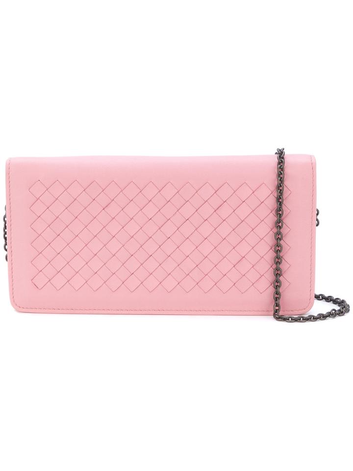 Bottega Veneta Woven Shoulder Bag - Pink & Purple
