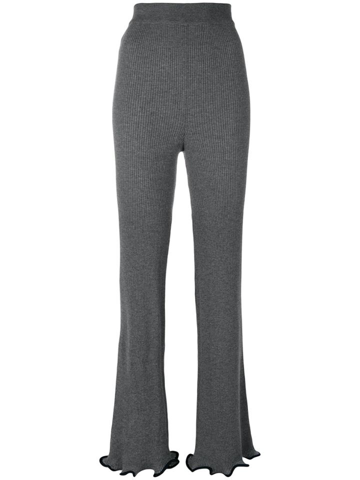 Stella Mccartney Ruffled Trousers - Grey