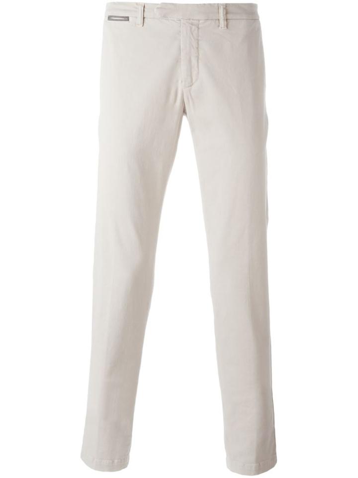 Eleventy Slim-fit Chinos, Men's, Size: 34, Nude/neutrals, Cotton/spandex/elastane