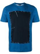 Diesel Distressed Detail T-shirt, Men's, Size: Large, Blue, Cotton