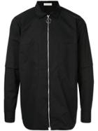 Education From Youngmachines Zipped Shirt - Black