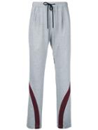 Factotum - Drawstring Contrast Track Pants - Men - Cotton - 46, Grey, Cotton
