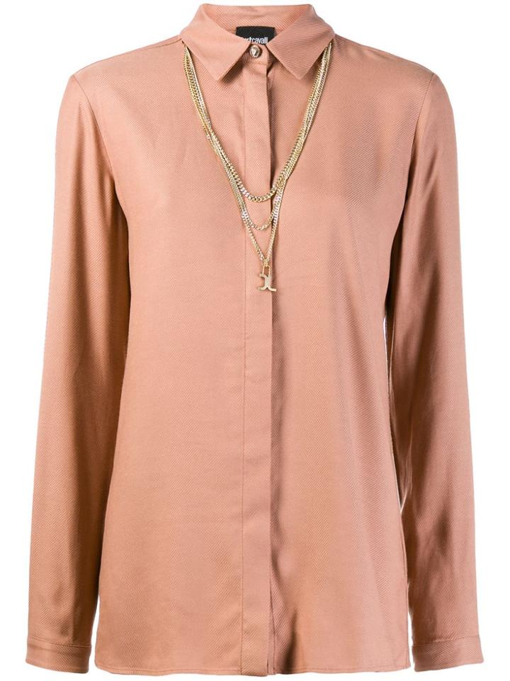 Just Cavalli Multi-chain Neck Shirt - Neutrals