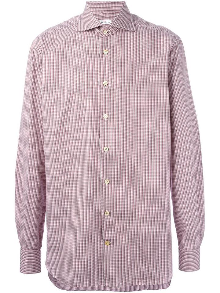 Kiton Micro Check Shirt