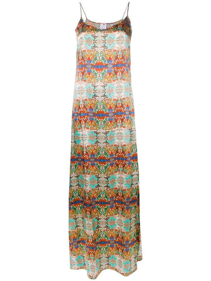 Ultràchic Cat Print Dress - Blue