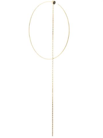 Xte Hoop And Chain Earring - Gold