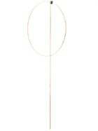 Xte Hoop And Chain Earring - Gold