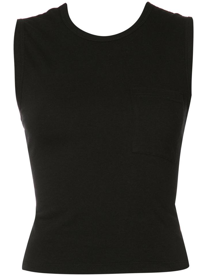 T By Alexander Wang - Classic Vest Top - Women - Cotton - M, Black, Cotton