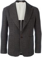 Al Duca D'aosta 1902 Patterned Buttoned Blazer, Men's, Size: 48, Brown, Cotton/virgin Wool