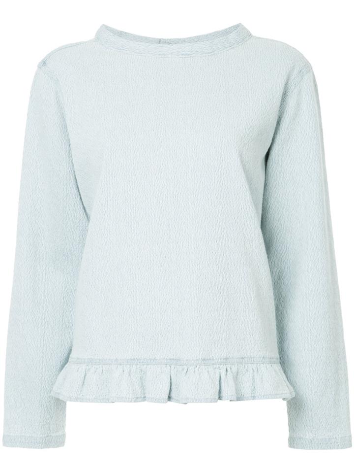 Mads N0rgaard Deco Denim Slammy Blouse - Blue