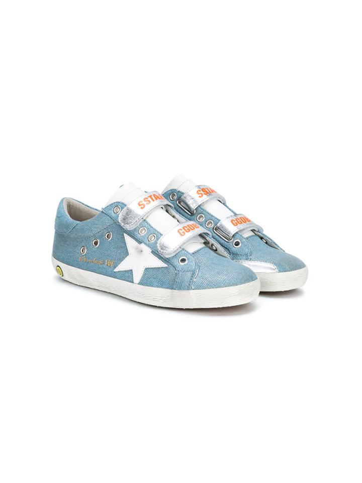 Golden Goose Deluxe Brand Kids Teen Old School Sneakers - Blue