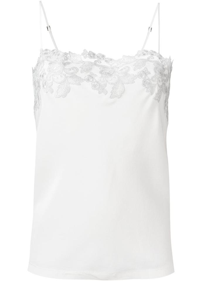 La Perla 'moonlight' Camisole, Women's, Size: 3, White, Silk/nylon/polyester