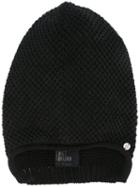 Lost & Found Ria Dunn Knitted Beanie, Adult Unisex, Black, Cotton