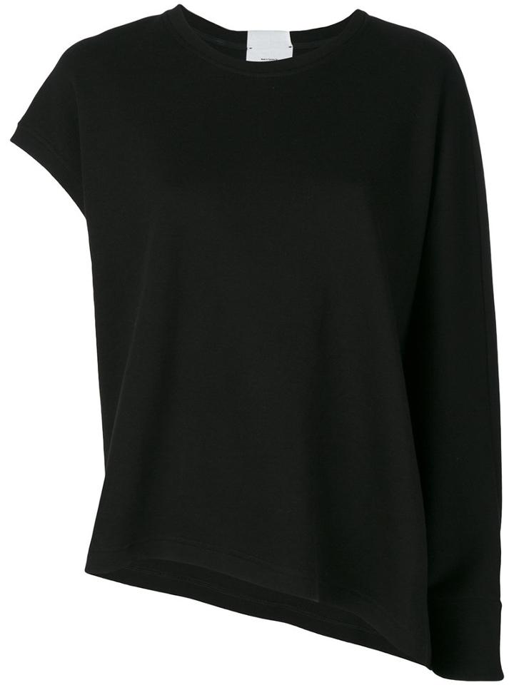 Lost & Found Rooms - Single Sleeve Sweatshirt - Women - Cotton - Xs, Black, Cotton