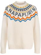 Napapijri Jacquard Knit Jumper - Neutrals