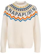 Napapijri Jacquard Knit Jumper - Neutrals