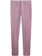 Burberry Soho Fit Linen Trousers - Pink & Purple