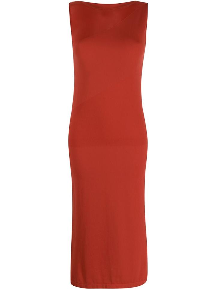 Wolford Python Fitted Dress - Orange